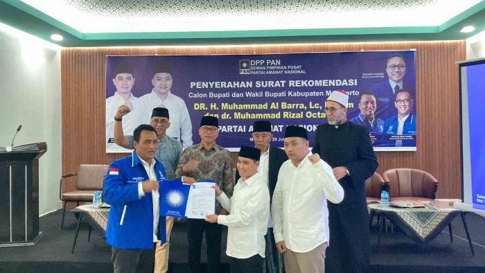 PAN Resmi Serahkan Rekom ke Barra-Rizal, Gerindra, Demokrat, dan Nasdem segera Menyusul