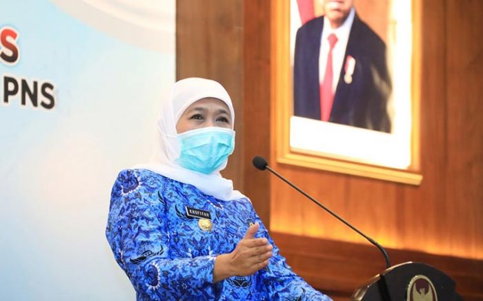 ​HUT Korpri Saat Pandemi, Gubernur Khofifah: Inovasi Ruh Birokrasi