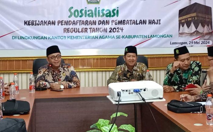 Kemenag Lamongan Gelar Sosialisasi Kebijakan Pendaftaran dan Pembatalan Haji Reguler