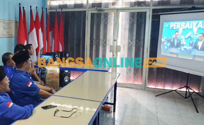 Demokrat Gresik Nobar Dialog Kebangsaan Anies Baswedan dan AHY