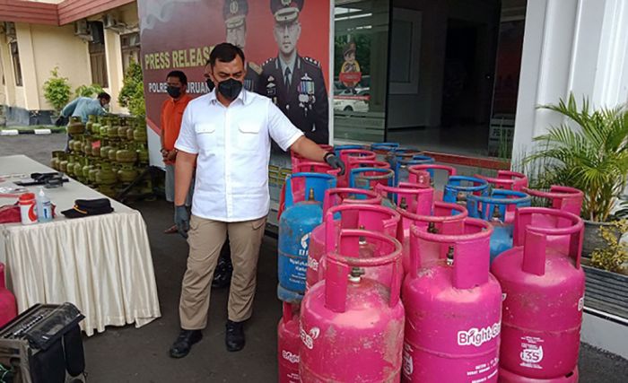 Satreskrim Polres Pasuruan Amankan Penjual LPG Oplosan dan Pencuri Spesialis Pikap