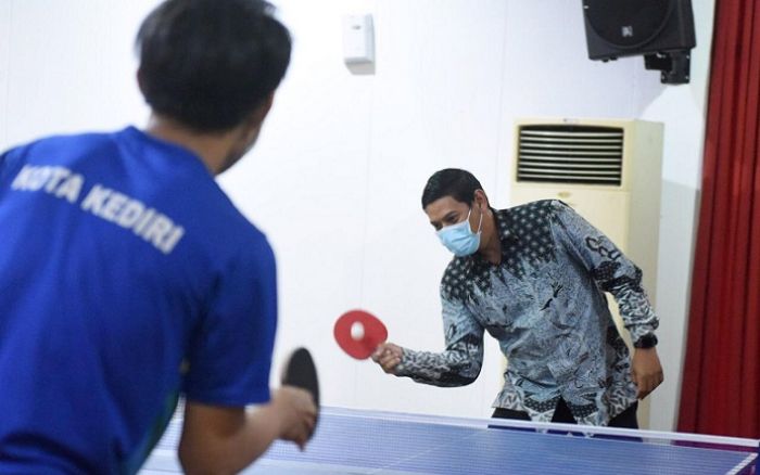 Wali Kota Ajak Warga Kediri Dukungan Atlet Tenis Meja pada Turnamen BNN Nasional 