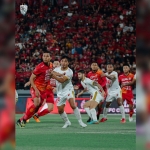 Laga Bali United vs PSM Makassar pada playoff leg 1 Liga Champions Asia berakhir sama kuat 1-1