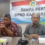 Wakil Ketua DPRD Nur Qolib (F-PPP) dan Moh. Syafi