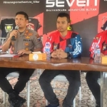 Kapolres Blitar AKBP Budi Hermanto saat memberikan keterangan terkait pelaksanaan Bhayangkara Trail Adventure Seven.