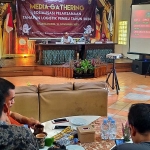 Media Gathering oleh KPU Tulungagung di Gedung Bam Meeting, Desa Mangunsari, Kecamatan Kedungwaru.