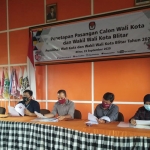 Penetapan Paslon Pilwali Blitar 2020 di Kantor KPU Kota Blitar. (foto: ist). 