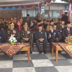 Jajaran Rutan Kelas II Ponorogo usai peringatan HUT Kemerdekaan RI dan pemberian remisi pada 30 napi.