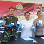 Kapolres Blitar AKBP Ahmad Fanani Eko Prasetya saat rilis pers di Mapolres Blitar, Rabu (18/3/2020).