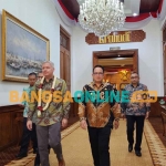 Pj Gubernur Jatim, Adhy Karyono, saat menerima kunjungan kerja Duta Besar Kanada untuk Indonesia dan Timor Leste, Jess Dutton. Foto: DEVI FITRI AFRIYANTI/BANGSAONLINE