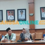 LSM MDW saat melakukan audiensi dengan Pemkab Sampang. Foto: MUTAMMIM/BANGSAONLINE