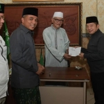 Ketum PPP, Suharso Monoarfa. bersama fungsionaris partai saat berkunjung di kediaman Rais Aam PBNU KH Miftchul Akhyar. Foto: Ist