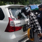 Mobil rental yang digunakan pelaku untuk mencuri kambing.