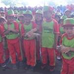 Para siswa di Gresik saat perayaan Hari Anak Nasional beberapa waktu lalu. foto: SYUHUD/ BANGSAONLINE