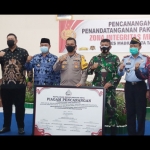 Polres Madiun Kota melakukan pencanangan pembangunan zona integritas menuju WBK (Wilayah Bebas dari Korupsi).