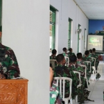 Kodim 0827/Sumenep menggelar latihan peningkatan kemampuan aparat komando kewilayahan (Katpuan Apkowil) di Aula Makodim Jalan Kesatrian Kelurahan Pajagalan, Kecamatan Kota Sumenep. (foto: ist).