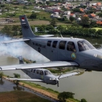 Ilustrasi Pesawat TNI AL Bonanza T-2503. Foto: ANTARA FOTO/Umarul Faruq