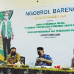 Bupati Pamekasan Baddrut Tamam saat mengunjungi Dinas Ketahanan Pangan dan Peternakan Kabupaten Pamekasan.