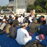 Jemaah BWA Tuban saat menggelar salat Idul Adha.