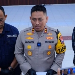 Kapolres Blitar Kota AKBP Danang Setyo saat memberikan keteragan kepada media.