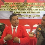 FGD Desain dan Strategi Pendampingan Masyarakat Korban Paham Terorisme Berbasis Keadilan yang digelar Aula Serbaguna Kecamatan, Polsek, Koramil Tambaksari, Kamis (22/6/2023)