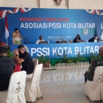 Suasana Kongres Pemilihan Asosiasi PSSI Kota Blitar.