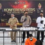 Sebanyak 11 tersangka dari 10 kasus peredaran narkoba diamankan Satreskoba Polres Blitar Kota. (foto: ist)