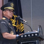 Kepala Kanwil Kemenkumham Jatim saat memberi sambutan.