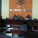 Sidang paripurna DPRD kabupaten Blitar.