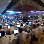 Suasana tes CPNS 2018 yang berlangsung di Empire Palace, Surabaya. Foto: DIDI R/BANGSAONLINE