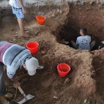 Proses ekskavasi Candi Gedog tahap dua yang dilakukan oleh Tim BPCB Jatim, tahun lalu.