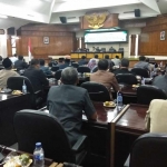 Suasana Rapat Paripurna di gedung DPRD Tuban.