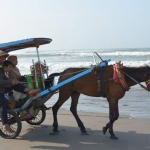 Naik andong di Pantai Parangtritis. foto: Rusdi Gunawan/Trekearth