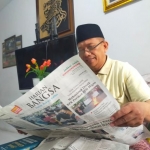 KH Sholeh Qosim sarapan pagi HARIAN BANGSA. Foto: Dok. Pribadi