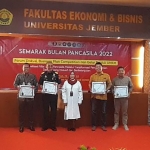 Forum diskusi yang digelar FEB Universitas Jember dalam rangka memperingati Bulan Pancasila, Rabu (29/6/2022).