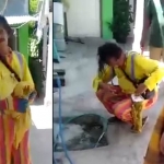 Cuplikan video yang viral di medsos. Tampak seorang badut yang kedapatan mencuri celana dalam diamankan warga.