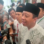 Ketua Majelis Pertimbangan Partai Persatuan Pembangunan (PPP) Muhammad Romahurmuziy atau Rommy ditemui di Rumah Aspirasi Ganjar Pranowo, Menteng, Jakarta Pusat, Minggu (13/8/2023). Foto: KOMPAS.com/NICHOLAS RYAN ADITYA.