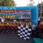 Road Bike 72 Nganjuk-Trowulan yang dipimpin langsung Danrem 081/DSJ, Kolonel Inf R. Sidharta Wisnu Graha, S.E