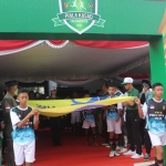 Suasana pembukaan Liga Santri yang memperebutkan Piala KASAD 2022 di Jombang.