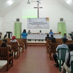 Sosialisasi Pilwali Surabaya 2020 di Gereja Protestan Nusantara Efata, Jalan Gadel Sari Madya, Surabaya.