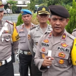 Waka Polres Tuban Kompol Teguh Priyowasono didampingi Kasatlantas Ricky beserta jajaran. 