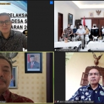 Zoom meeting pemantauan pilkades serentak oleh Ditjen Bina Pemerintahan Desa Kemendagri.