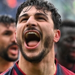 Ricardo Orsolini cetak gol tunggal kemenangan Bologna atas Inter Milan pada pekan 24 Liga Italia