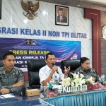 Rilis akhir tahun Kantor Imigrasi Kelas II Non TPI Blitar, Kamis (28/12/2023).