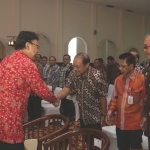 Sekda Prov Jatim Menghadiri Rapat Koordinasi denga Menteri di Auditorium TMP Nasional Utama Kalibata Jakarta, Kamis (4/1). Foto: IST