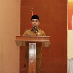 Wakil Wali Kota Pasuruan Adi Wibowo saat memberikan sambutan.