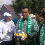 Menpora saat berkunjung ke Malang (9/4). foto: beritajatim