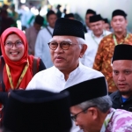 KH A. Mustafa Bisri dalam acara Pembukaan Konferensi Besar (Konbes) Nahdlatul Ulama dan Halaqah Nasional Strategi Peradaban Nahdlatul Ulama di Pondok Pesantren Al-Munawwir Krapyak, Yogyakarta, Senin (29/1). Foto: PBNU