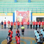 Pembukaan Turnamen Futsal Piala Bupati Lamongan 2024 oleh Bupati Yuhronur Efendi.