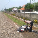 Motor korban saat akan dievakuasi.